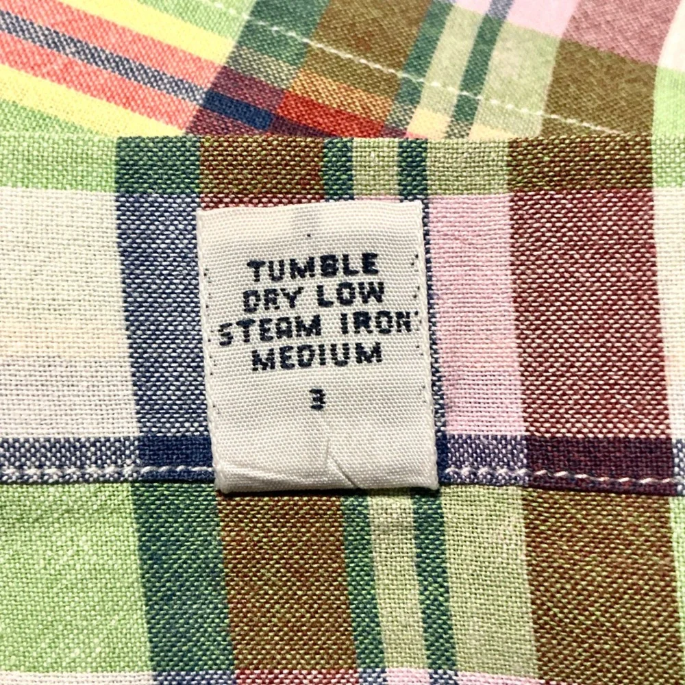Polo Ralph Lauren Blaire Men's Large‎ Plaid Button Down Shirt Cotton Multi Color